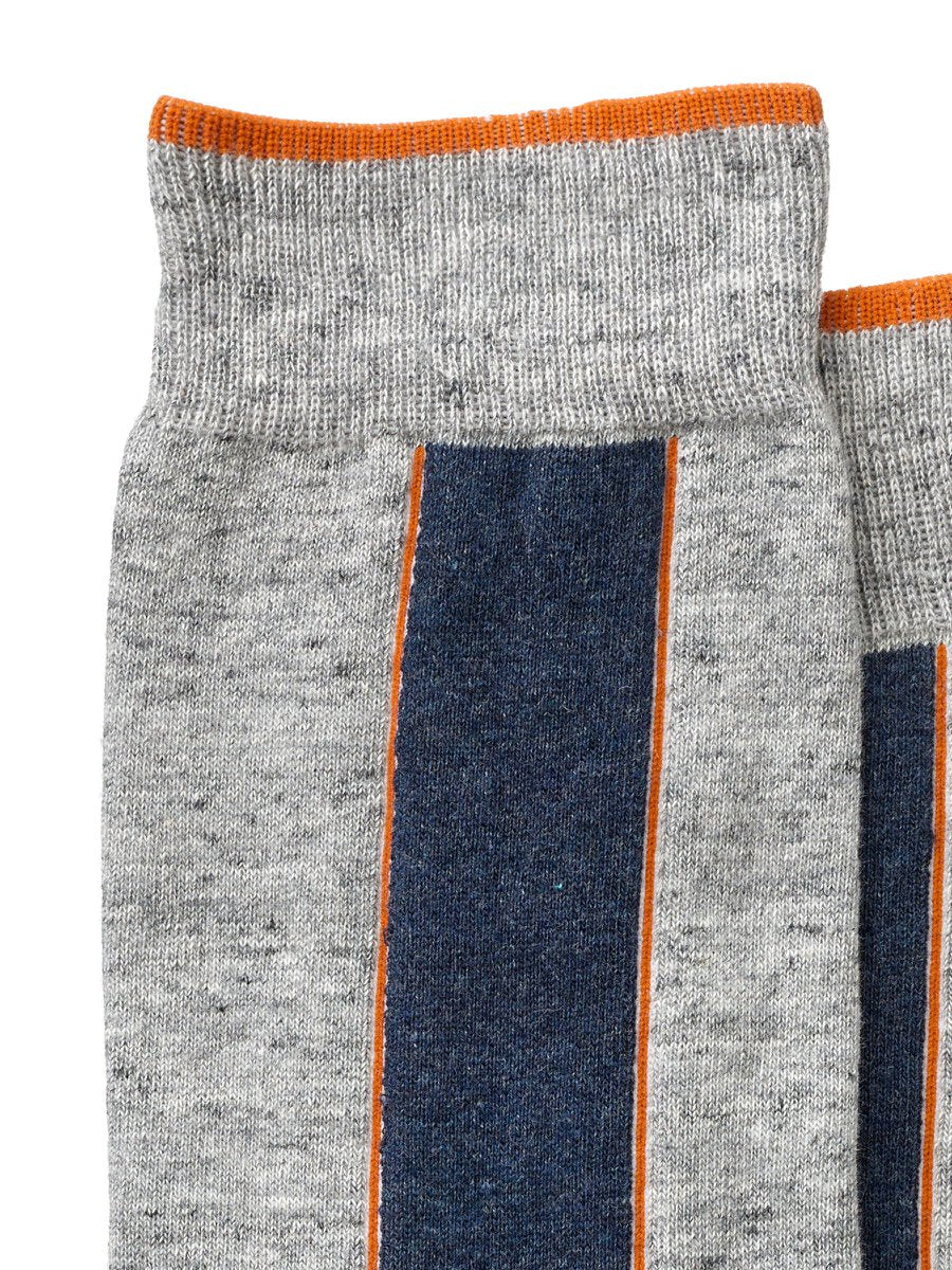 Chaussettes hautes grises en coton bio - olsson