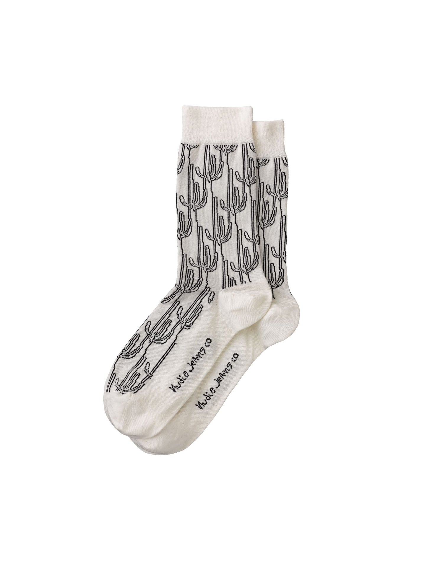 Chaussettes hautes à motifs cactus en coton bio - Olsson
