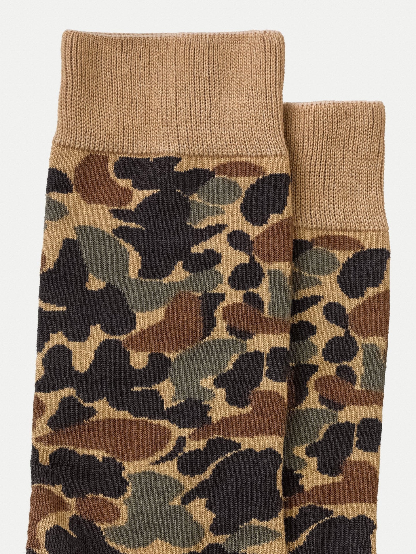 Chaussettes hautes motif camo en coton bio - Olsson