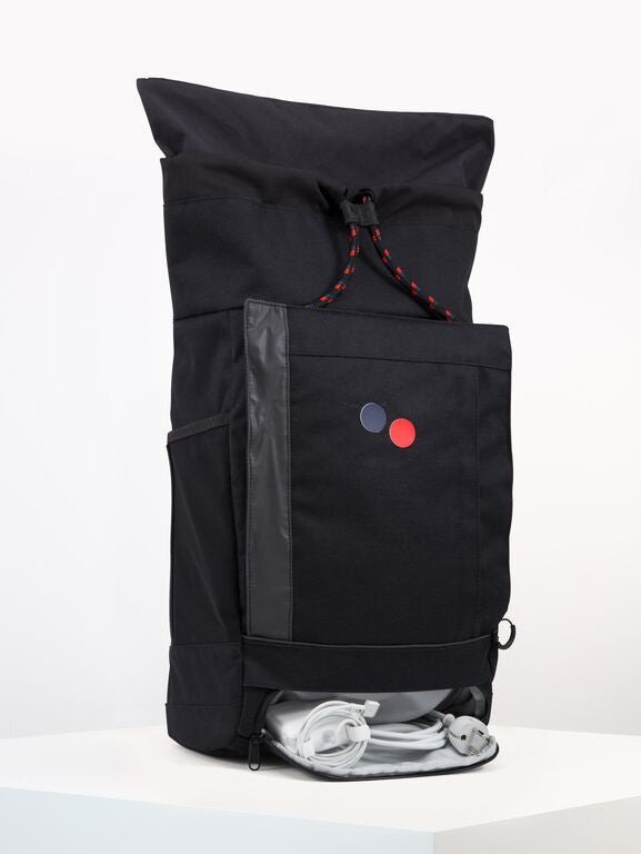 Sac à dos noir en plastique recyclé - Blok Medium Licorice black