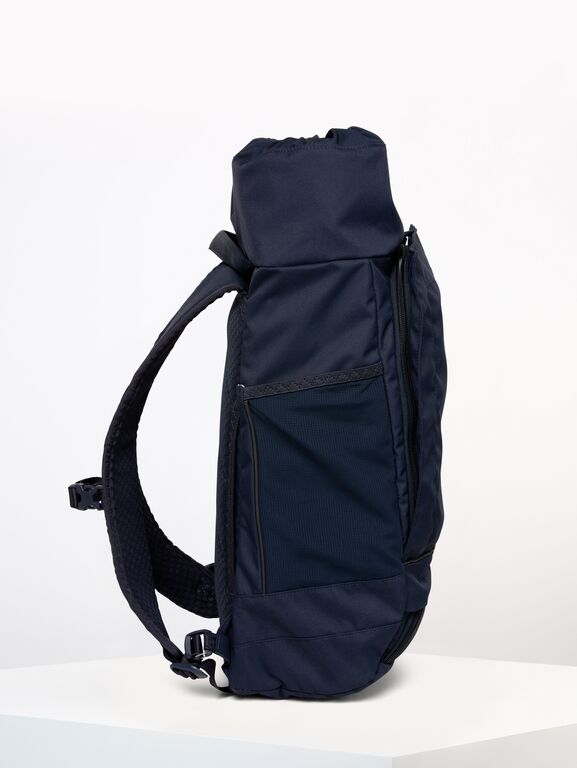 Sac à dos bleu marine en plastique recyclé - Blok Medium