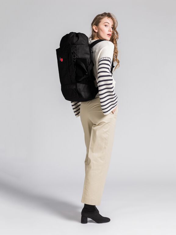 Sac à dos noir anthracite recyclé - Blok Medium anthracite melange