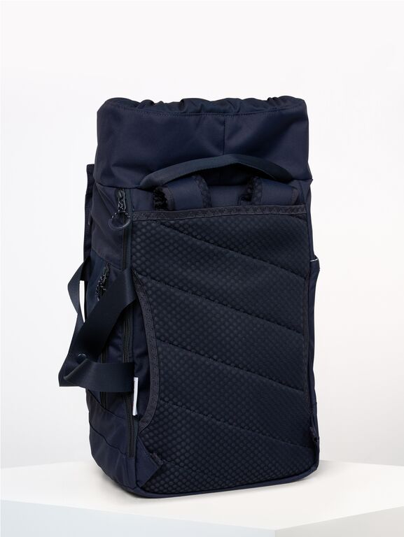 Sac à dos bleu marine en plastique recyclé - Blok Medium