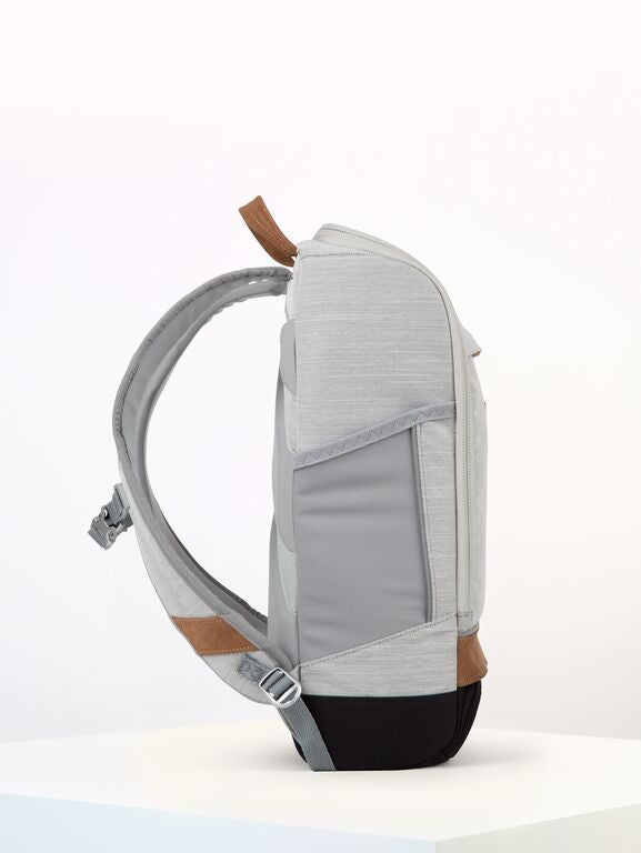 Sac à dos gris clair recyclé - Cubik Medium grey melange DLX