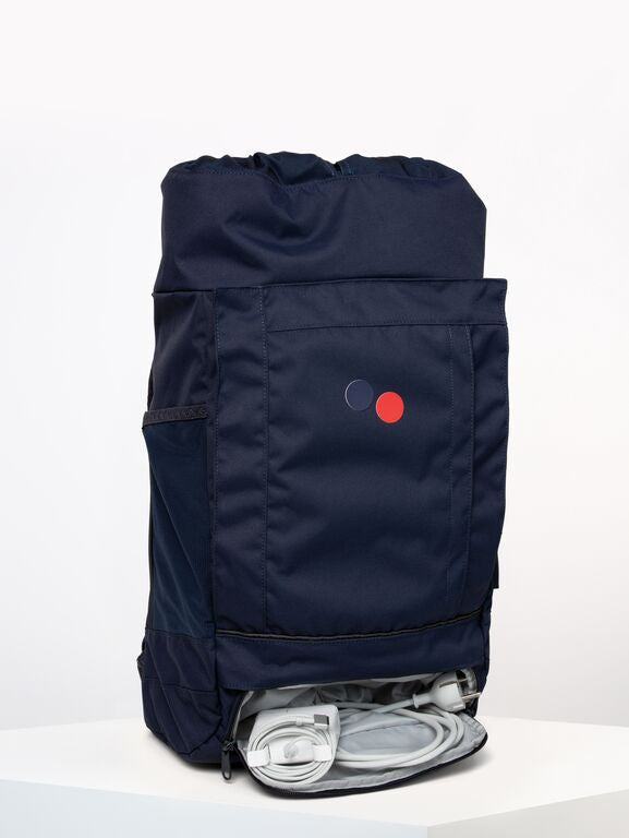 Sac à dos bleu marine en plastique recyclé - Blok Medium