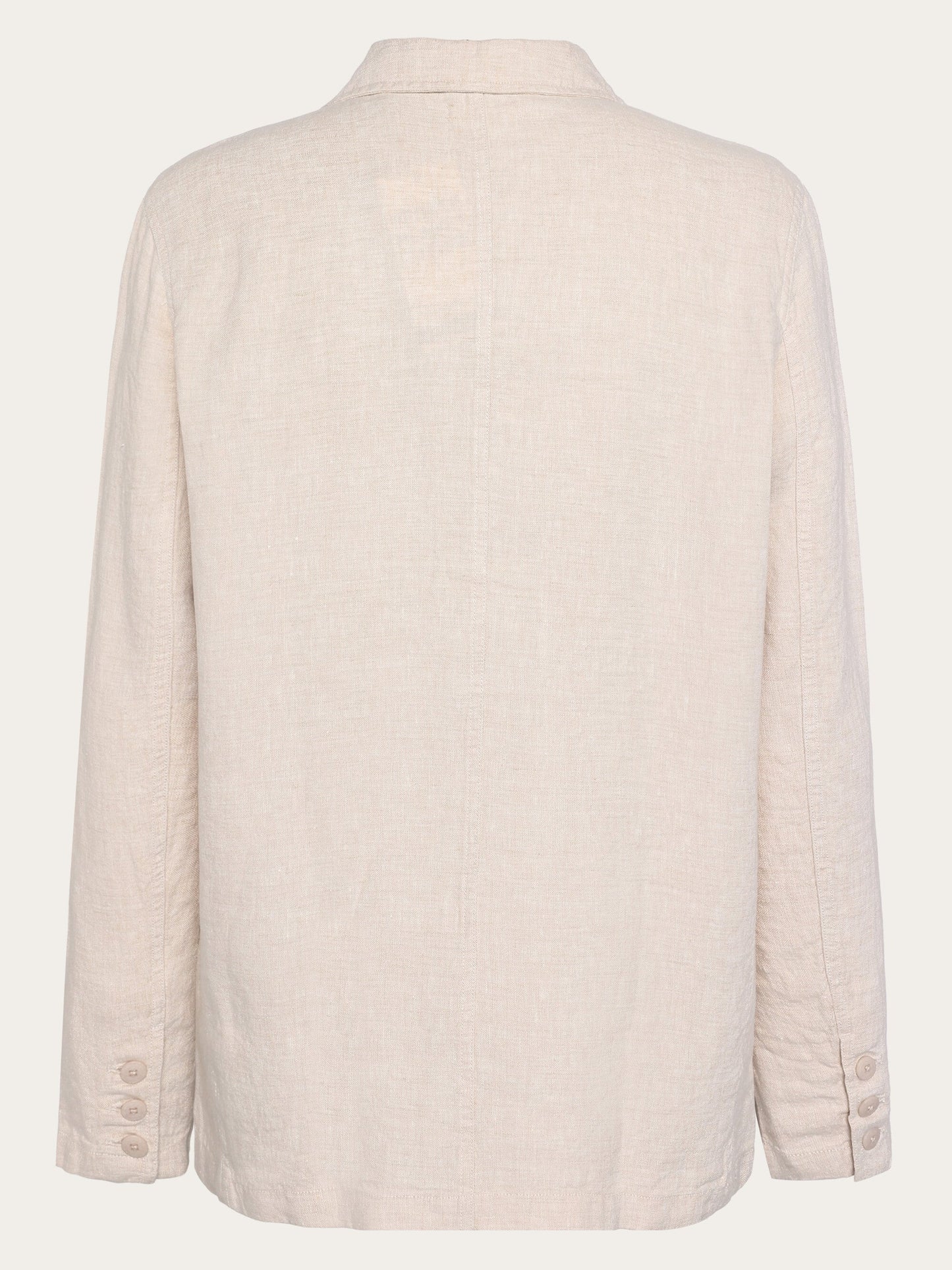 Blazer en lin biologique | beige "linen blazer - light feather gray"