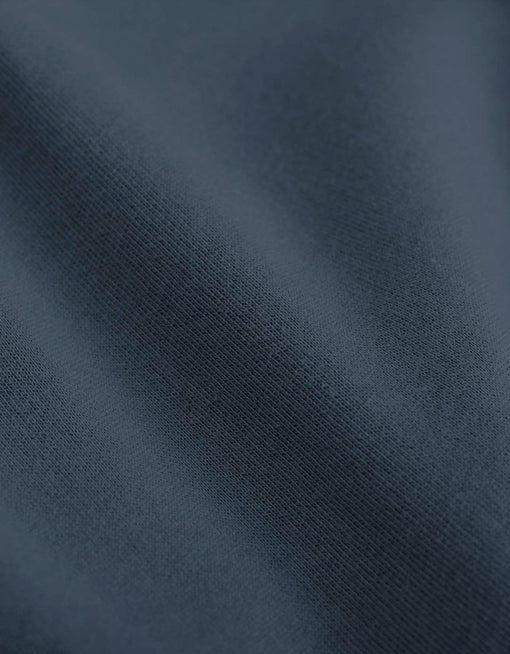 Sweat mixte oversize en coton bio | bleu pétrole "oversized crew petrol blue"