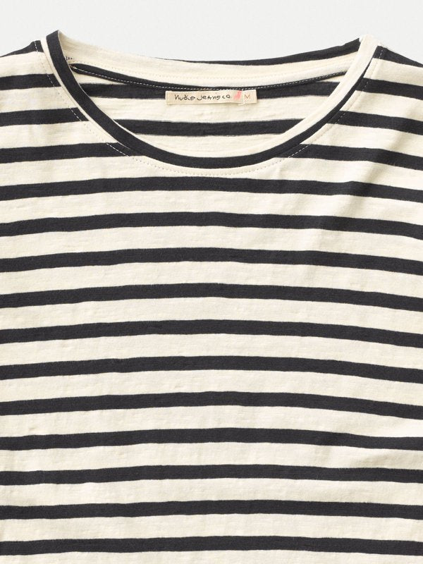 T-shirt manches longues rayé en coton bio - Orvar