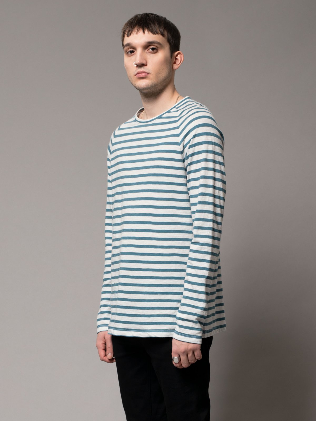 Marinière bleu clair en coton bio - Otto breton