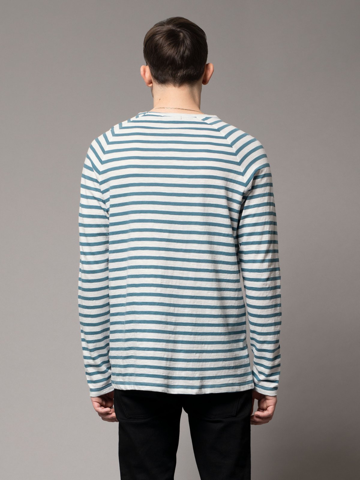 Marinière bleu clair en coton bio - Otto breton