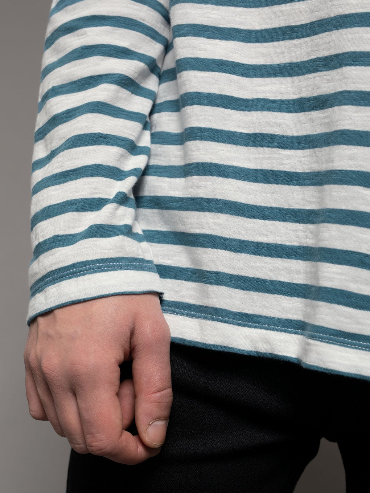 Marinière bleu clair en coton bio - Otto breton