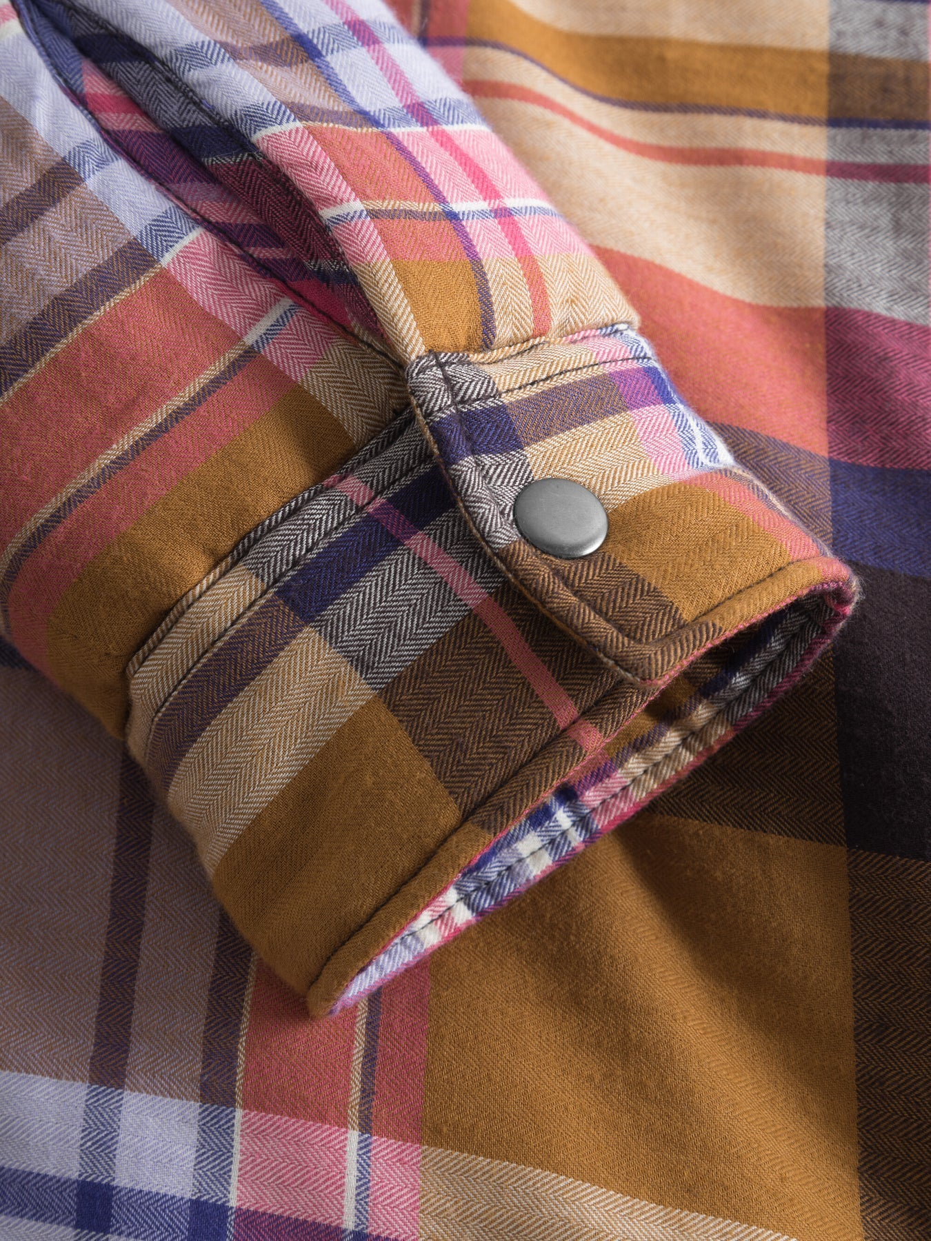 Veste matelassée en coton bio et matière recyclée | Carreaux "overshirt multi check"