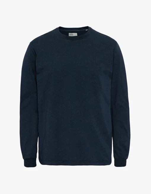 T-shirt manches longues en coton bio | marine "navy blue"