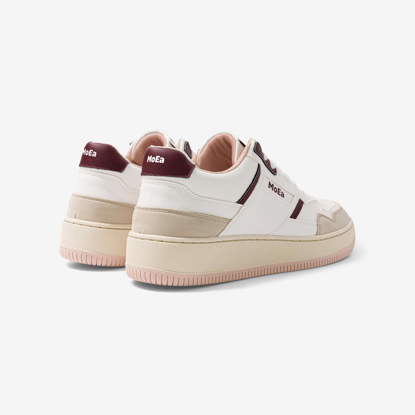 Baskets vegan en matière végétale | bordeaux "gen 1 suede grapes white and wine"