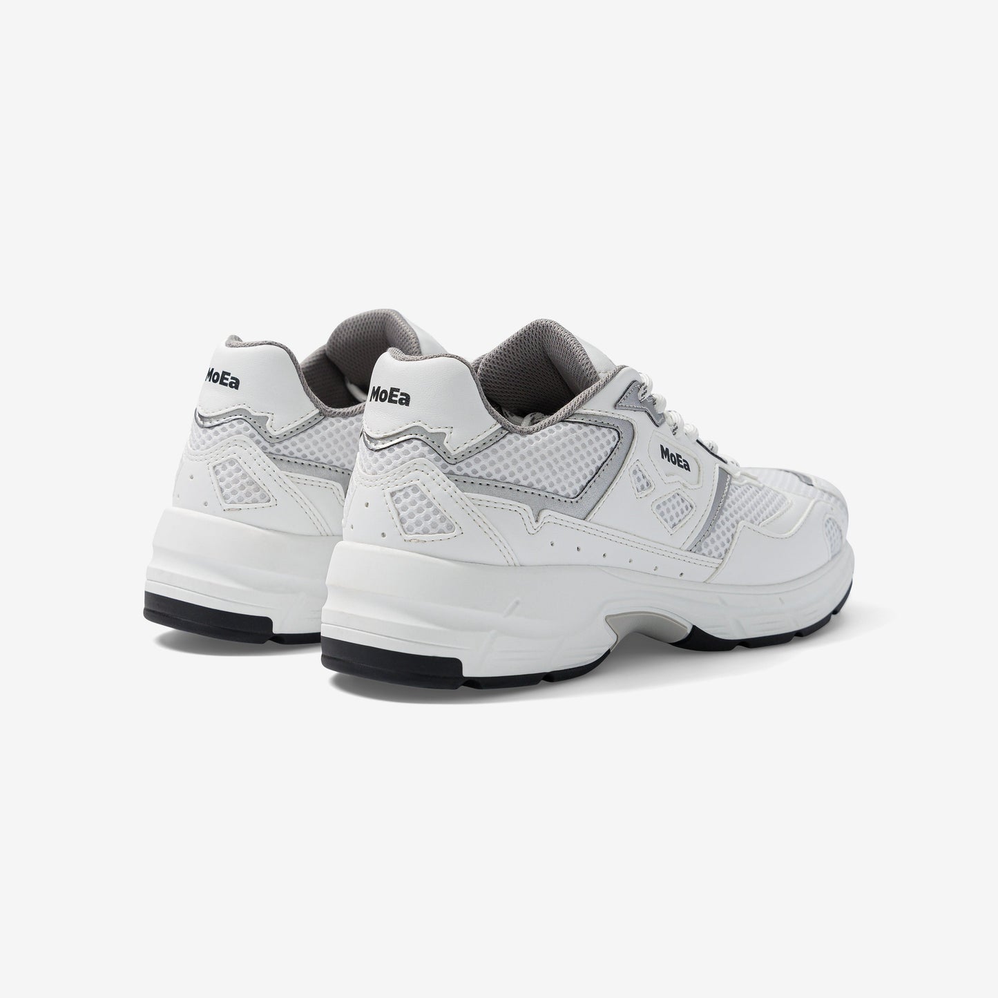 Baskets vegan | blanc  et gris "Gen8 - corn white & silver"