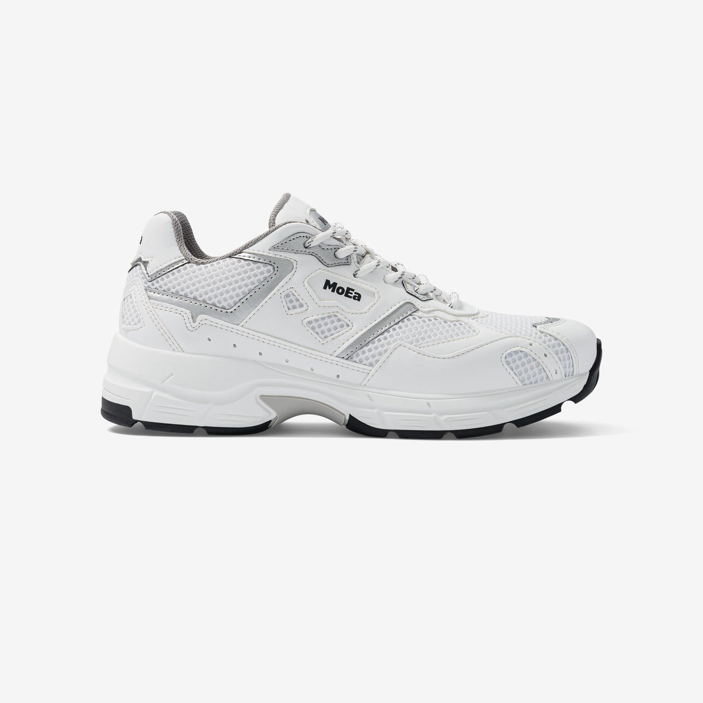 Baskets vegan | blanc  et gris "Gen8 - corn white & silver"