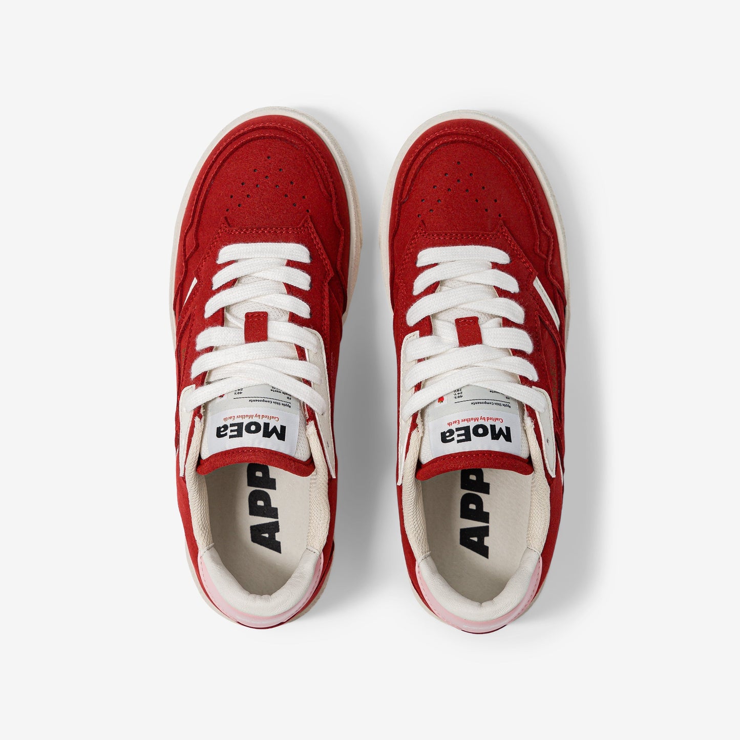 Baskets vegan | Gen9 - apple red & pink suede