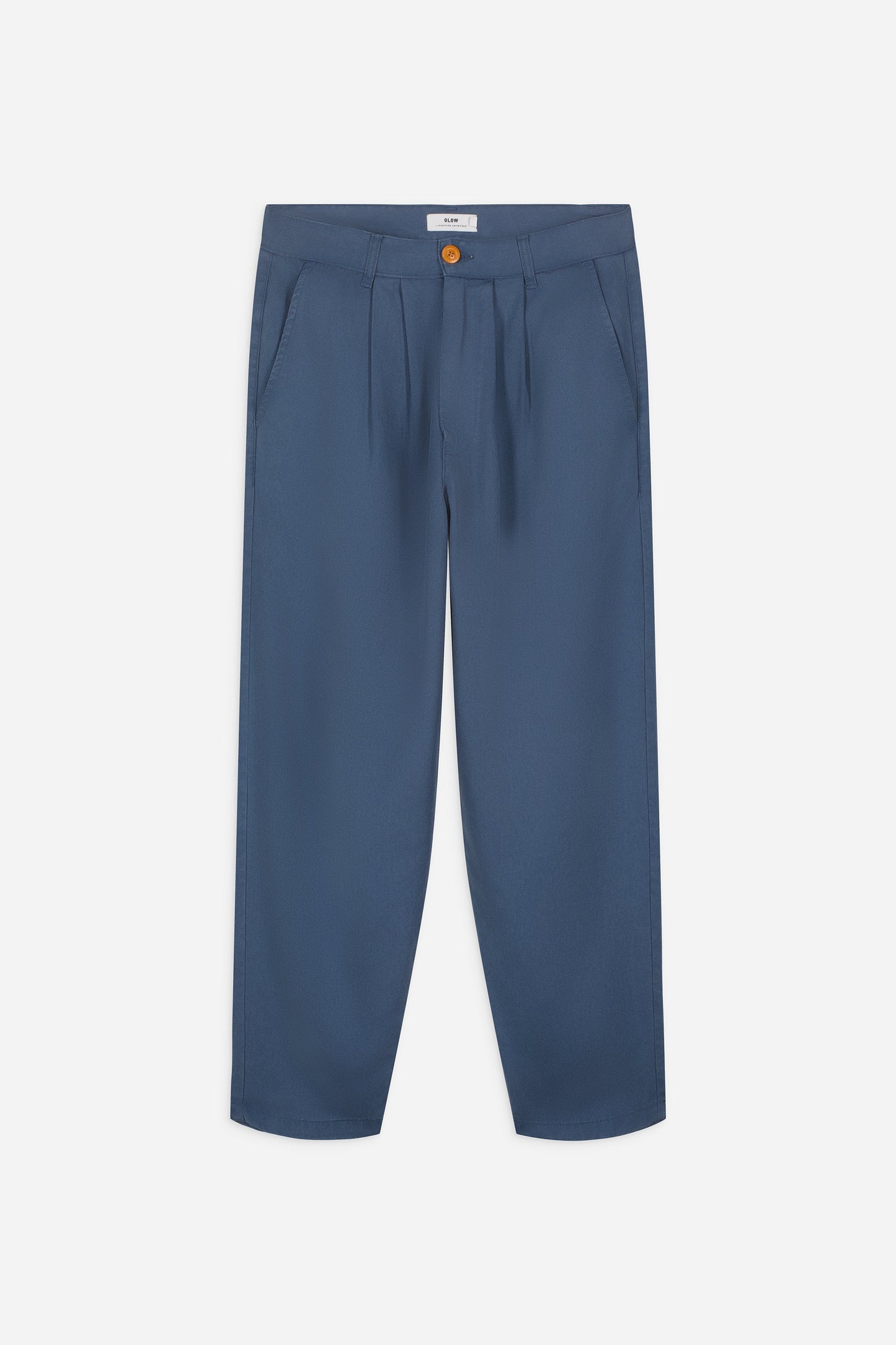 Pantalon droit en tencel | bleu "swing cobalt blue"