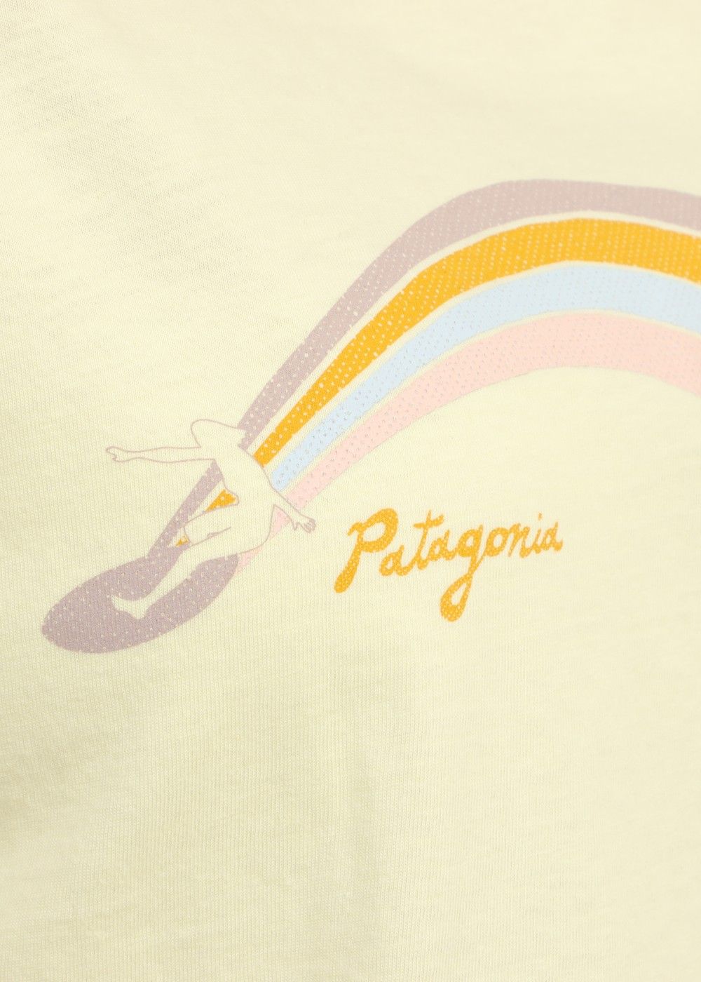 T-shirt jaune imprimé en coton bio - Psychedelic slider