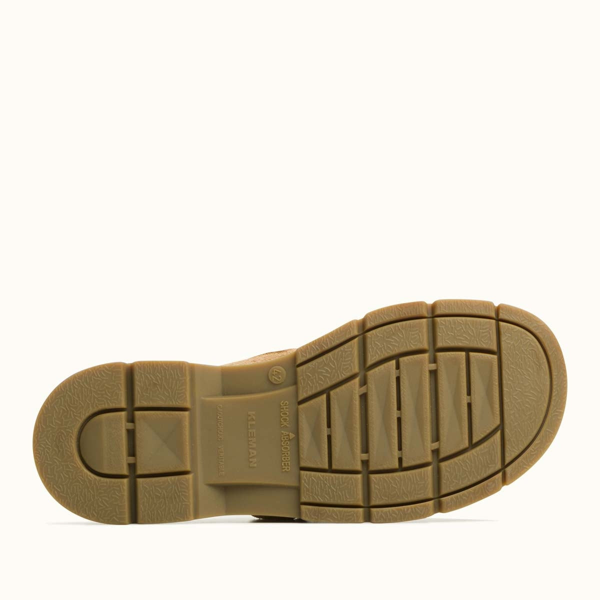 Sabots made in france en cuir suède certifié | camel "pacha vp oak camel"