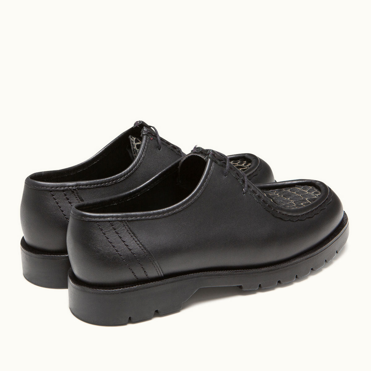 Derbies made in france en cuir certifié | noir "padrini l"