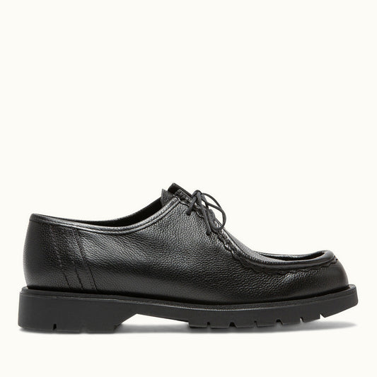 Derbies made in France en cuir grainé tannage végétal | Noir "padror g vgt noir"