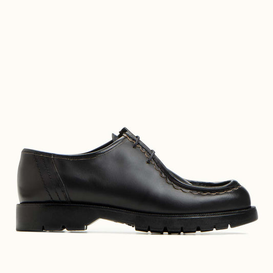 Derbies made in France en cuir tannage végétal | Noir "padror m vgt noir"