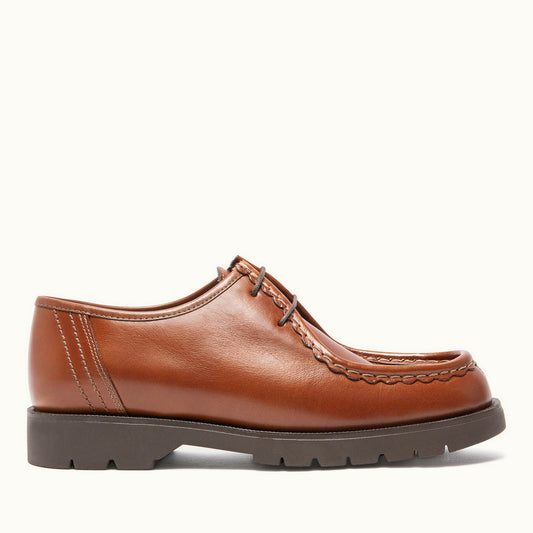 Derbies made in France en cuir tannage végétal  | Marron "padror marron vgt"