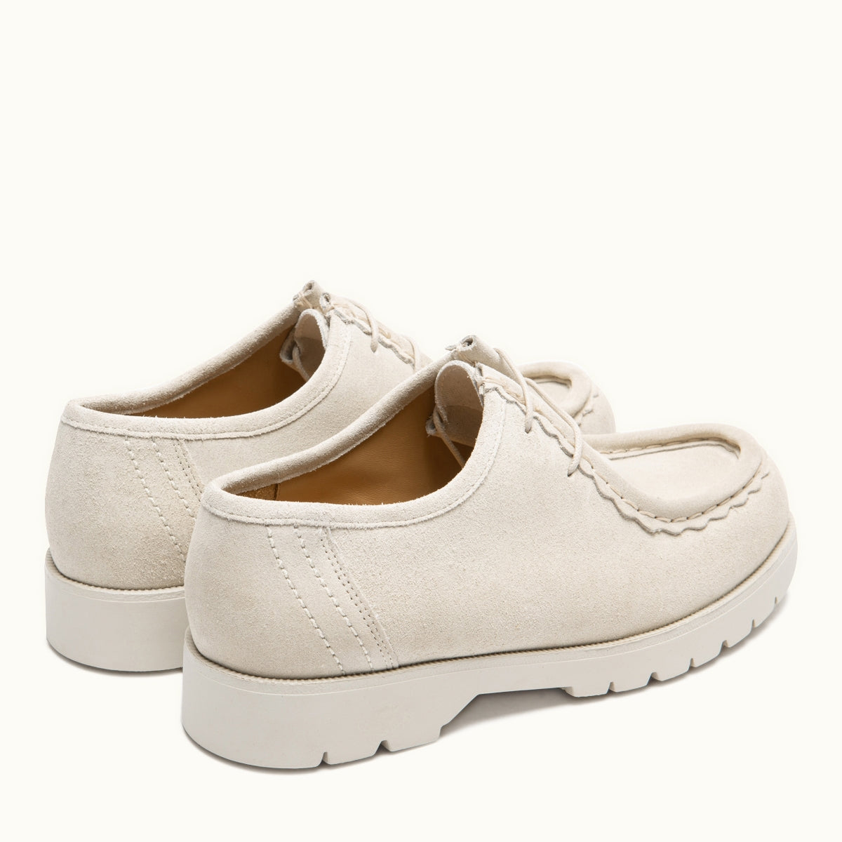 Derbies made in france en cuir certifié | écru "padror frost"