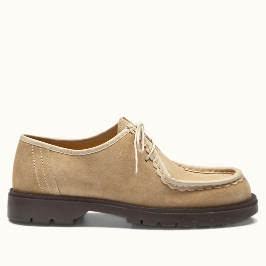 Derbies made in France en cuir suède certifié | beige "padror v beige"