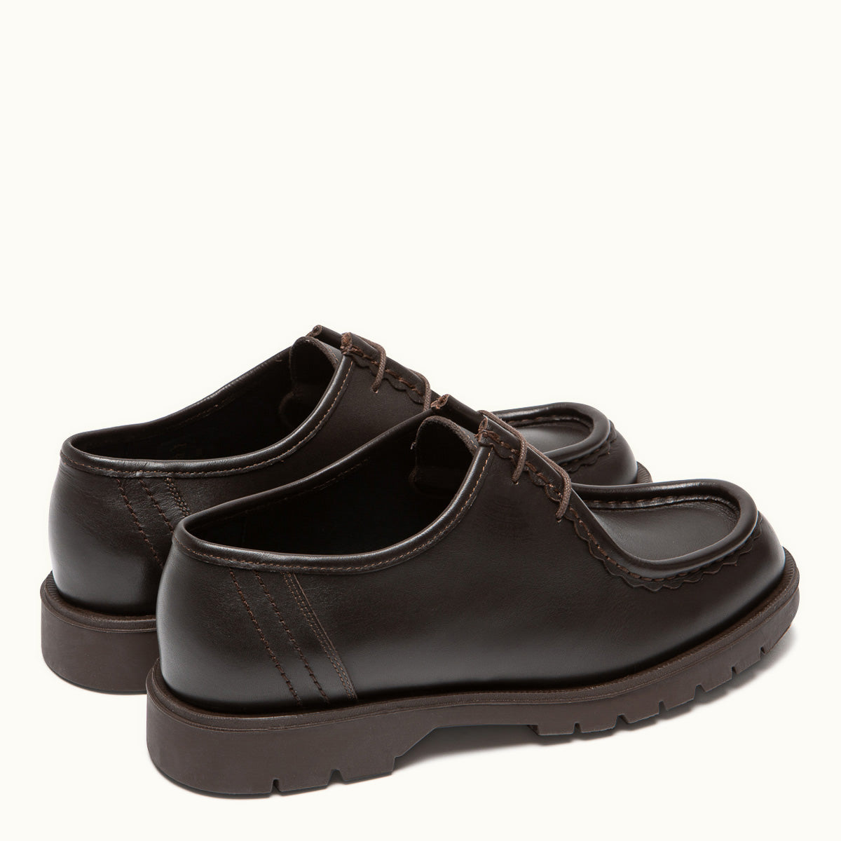 Derbies made in France en cuir certifié | Marron "padror marron"