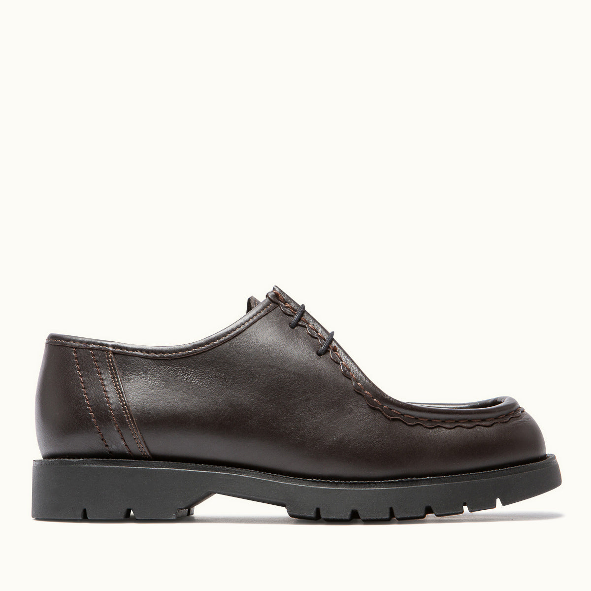Derbies made in France en cuir certifié | marron "padror marron noir"