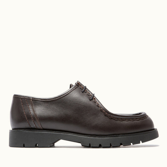 Derbies made in France en cuir certifié | marron "padror marron noir"