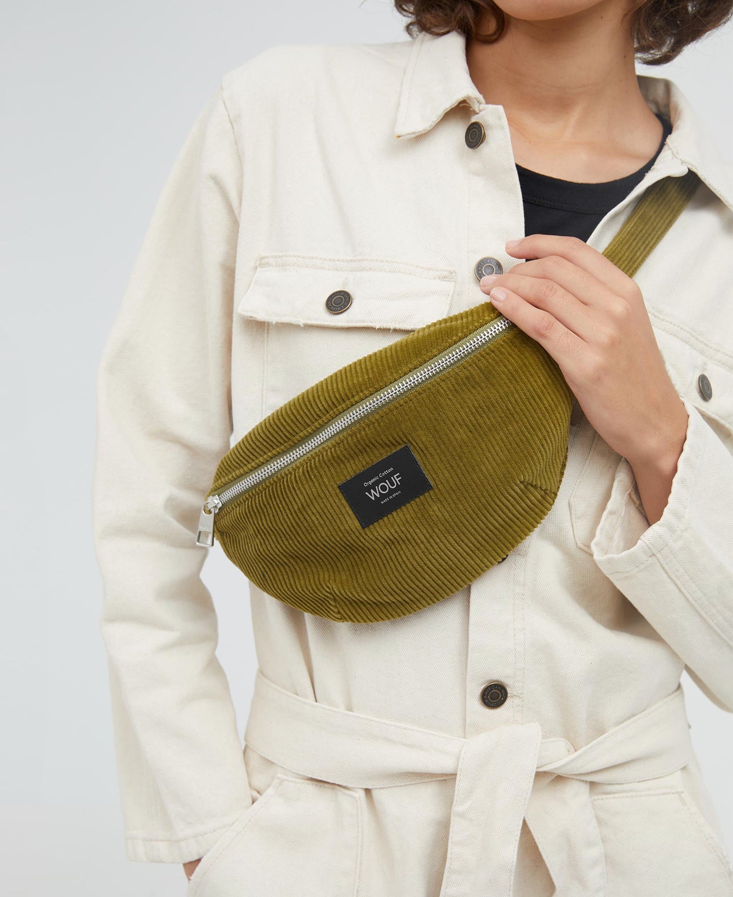 Banane en coton bio | Olive "olive waistbag"
