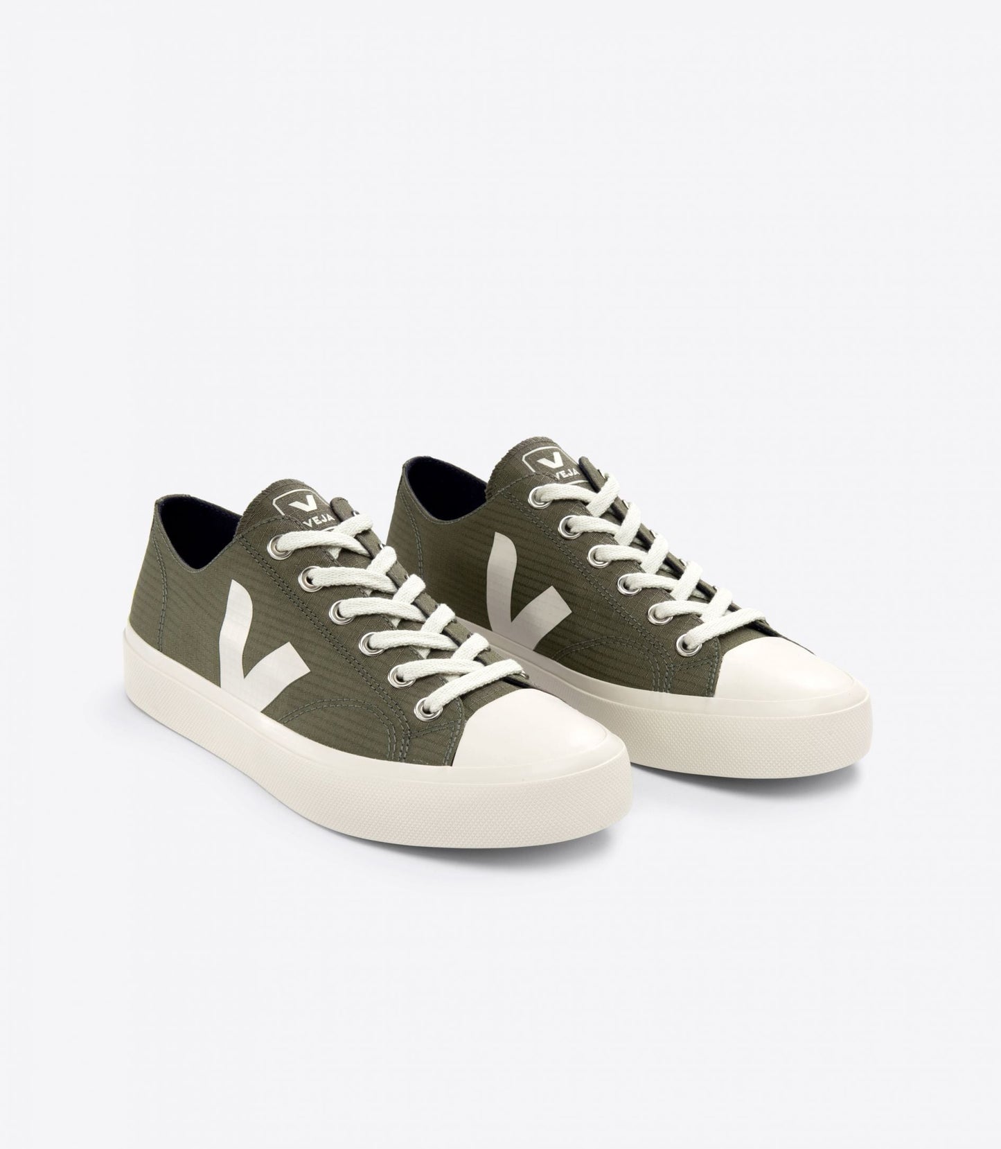 Baskets basses en polyester recyclé | kaki "wata ii low ripstop kaki pierre"