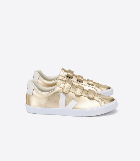 Basket 3-lock logo platine white