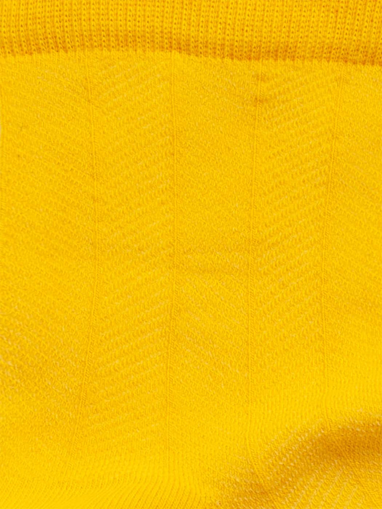 Chaussettes en coton bio et matière recyclée | jaune "ruffled sun"