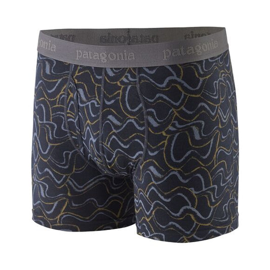 Boxer en tencel | marine "m's essential boxer briefs 3 in. small currents pitch blue"