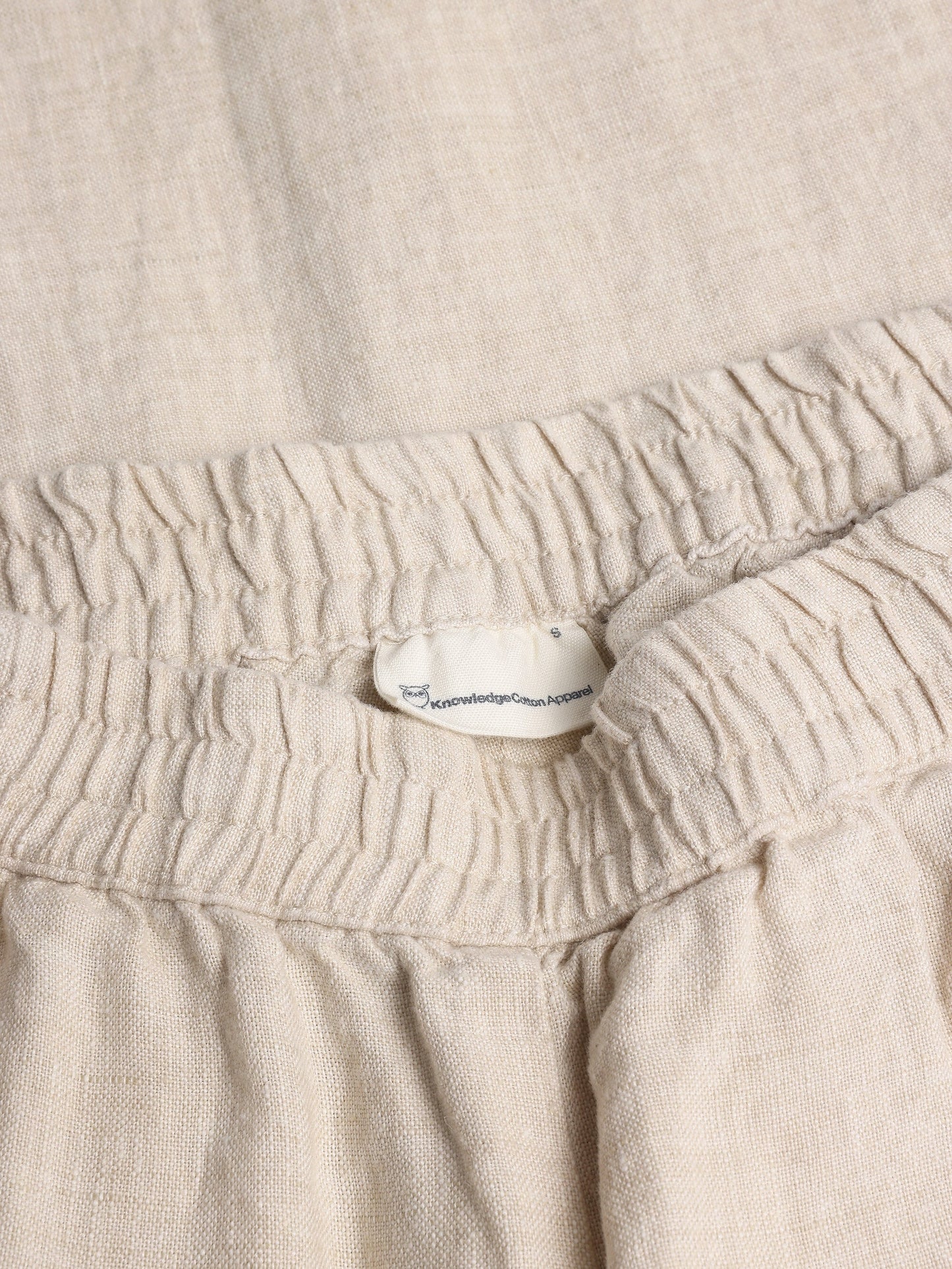 Pantalon ample en lin bio | écru "Posey wide mid-rise linen pants light feather gray"