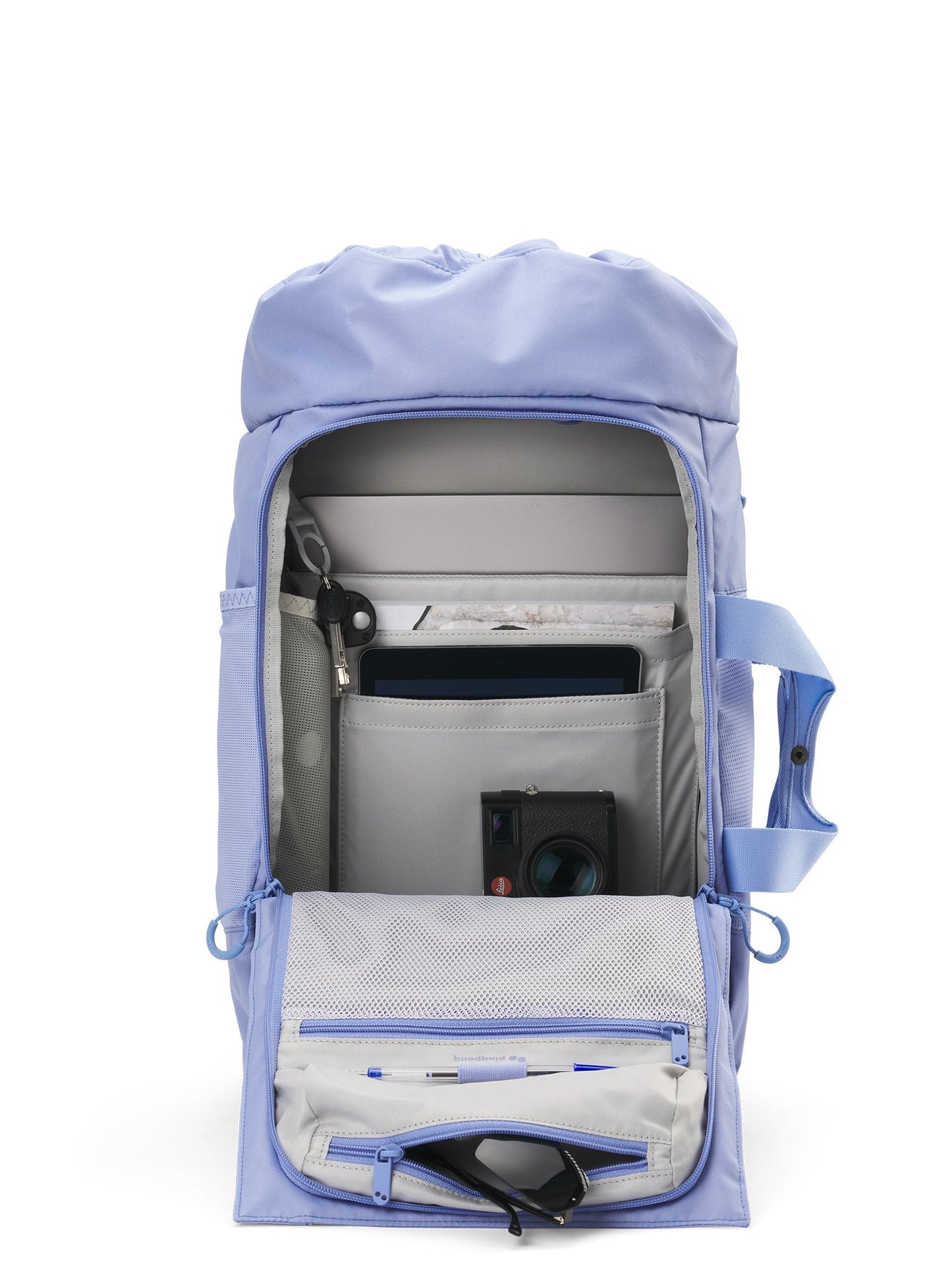 Sac à dos en matière recyclée | bleu "blok medium pool blue"