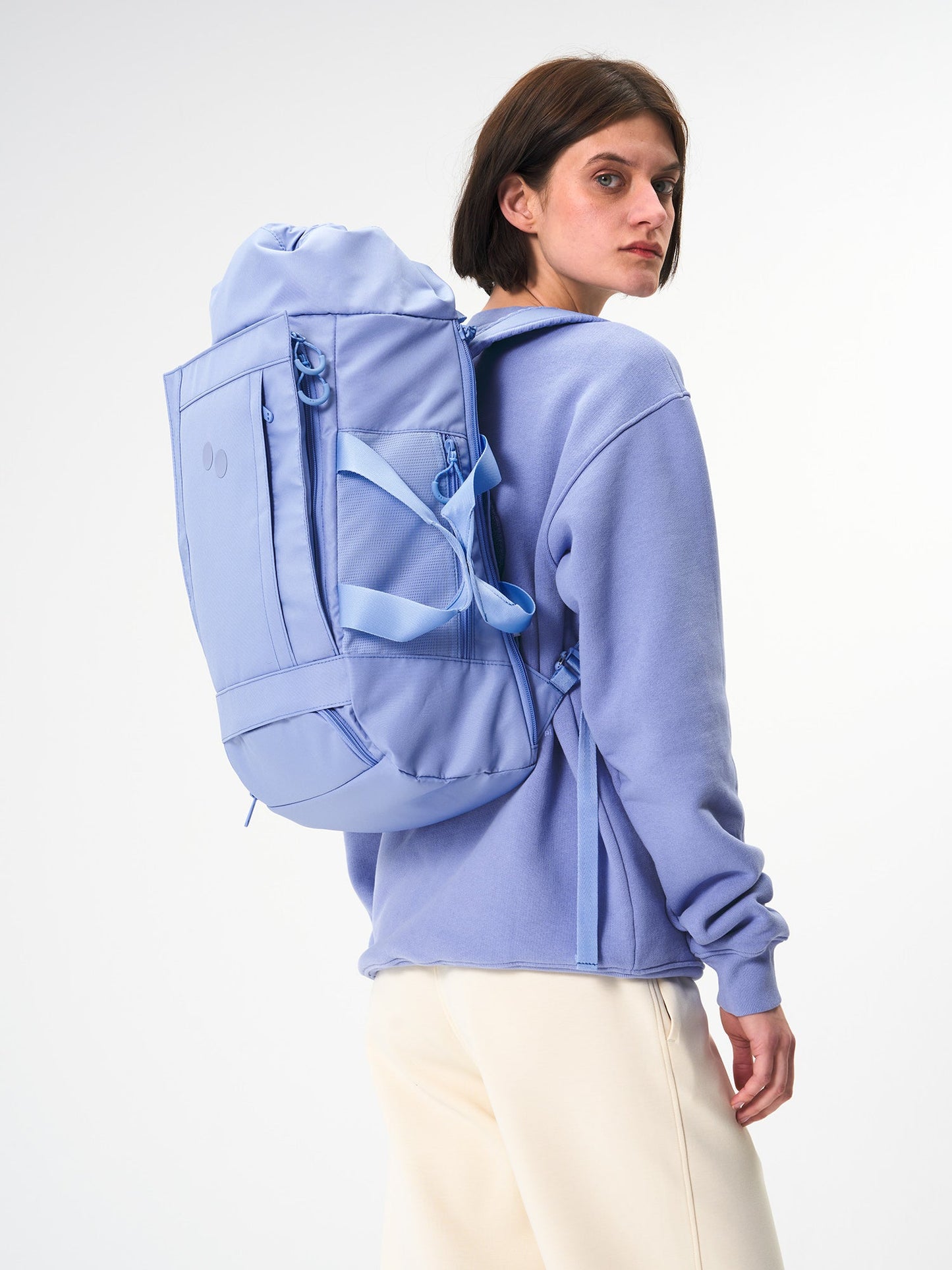 Sac à dos en matière recyclée | bleu "blok medium pool blue"