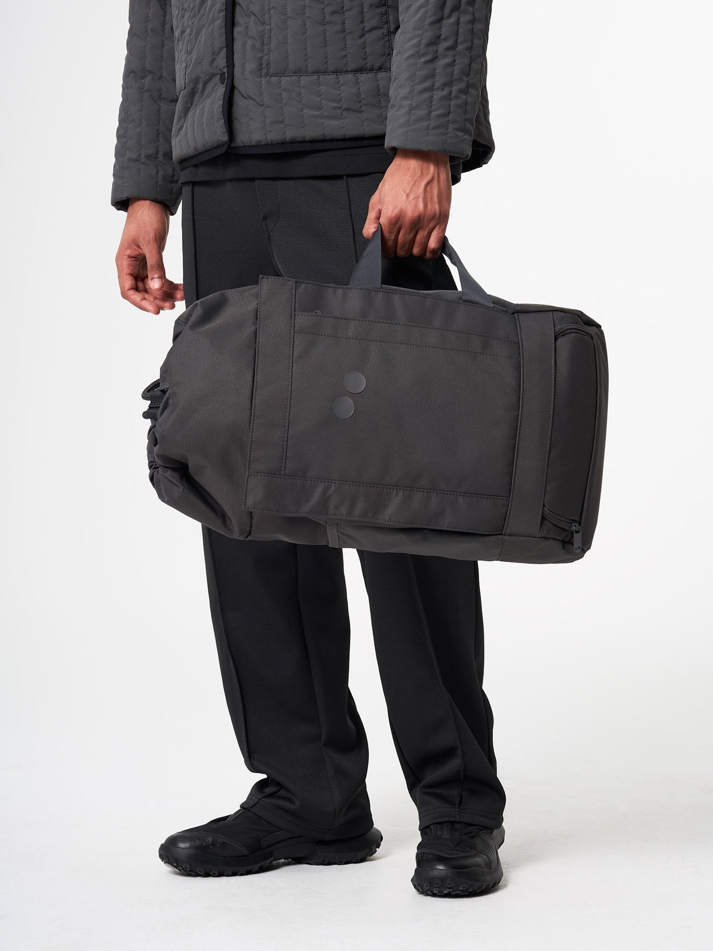 Sac à dos en matière recyclée | gris "Blok medium deep anthra"