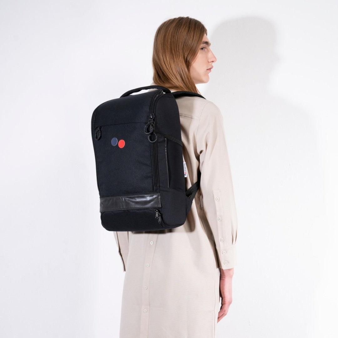 Sac à dos noir recyclé - Cubik Medium licorice black