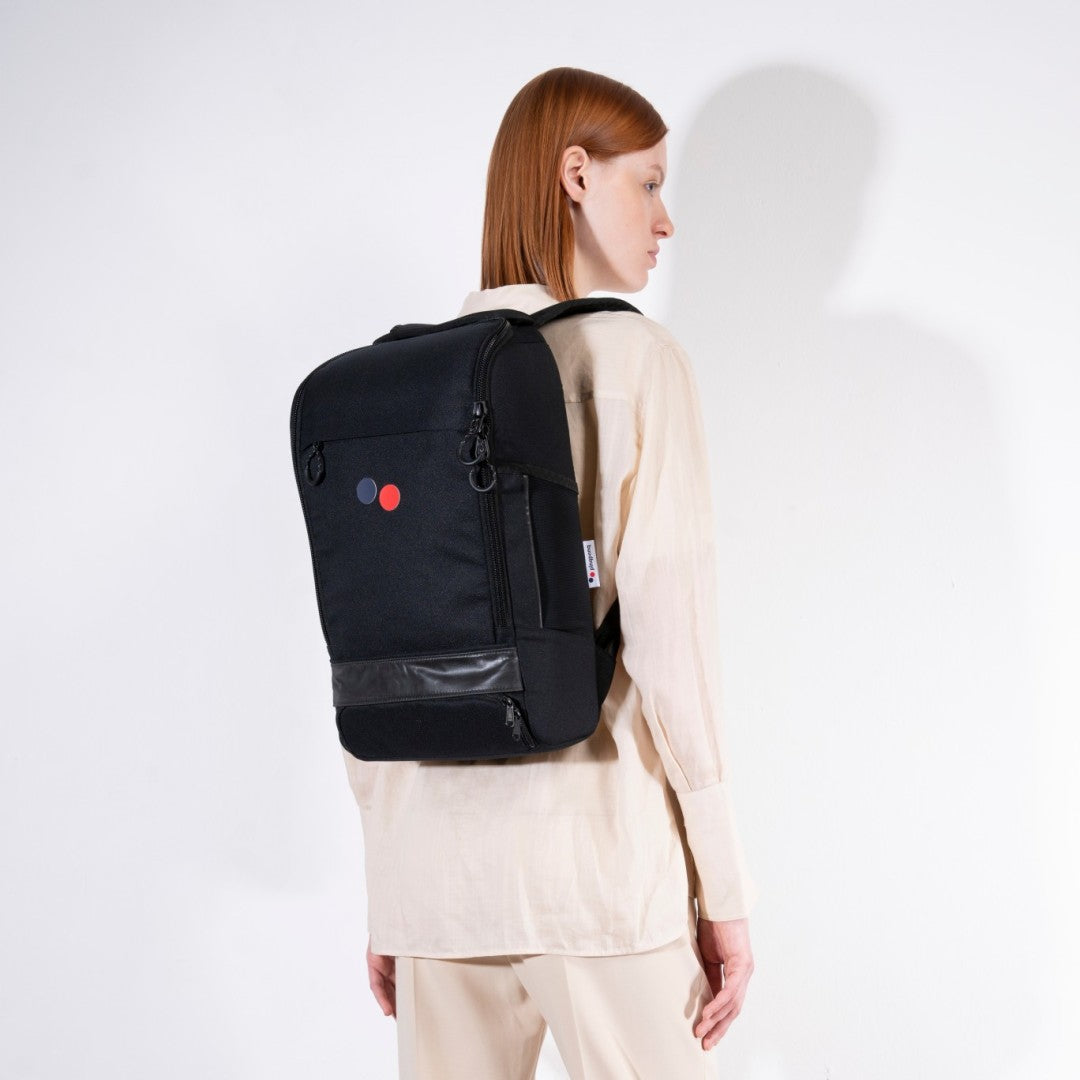 Sac à dos noir recyclé - Cubik Medium licorice black