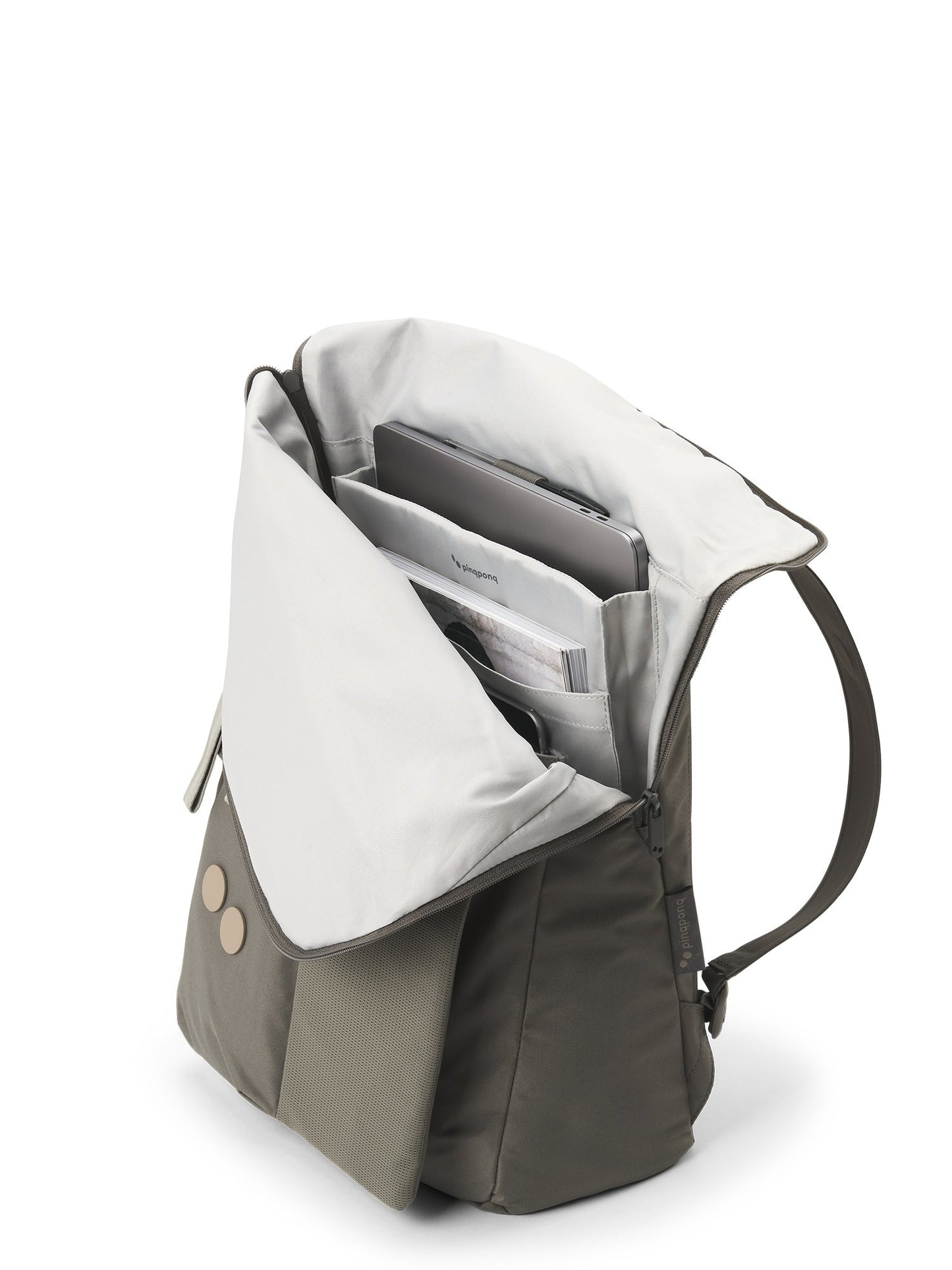 Sac à dos en matière recyclée | kaki "Klak construct olive"