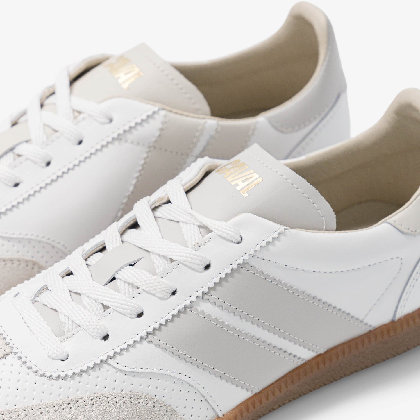 Baskets en cuir certifié | blanc "pure whisper"