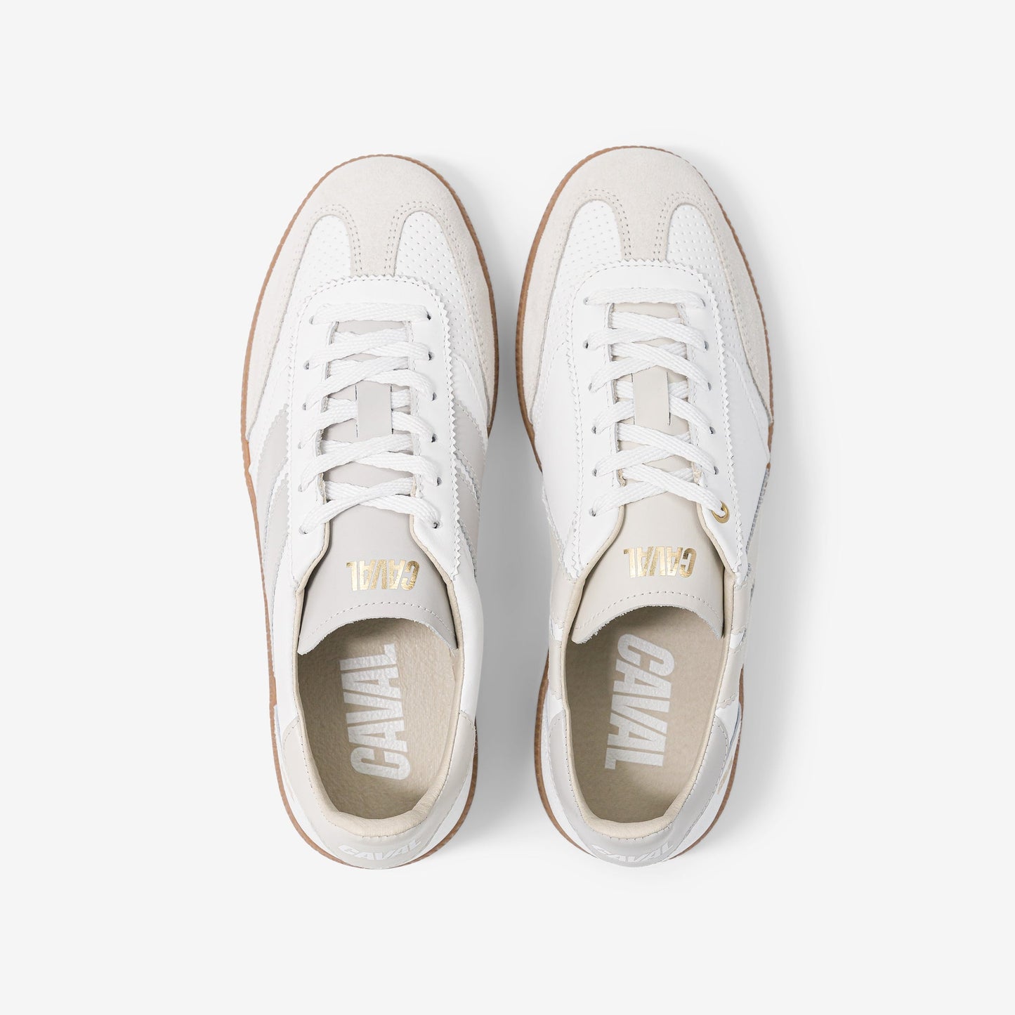Baskets en cuir certifié | blanc "pure whisper"