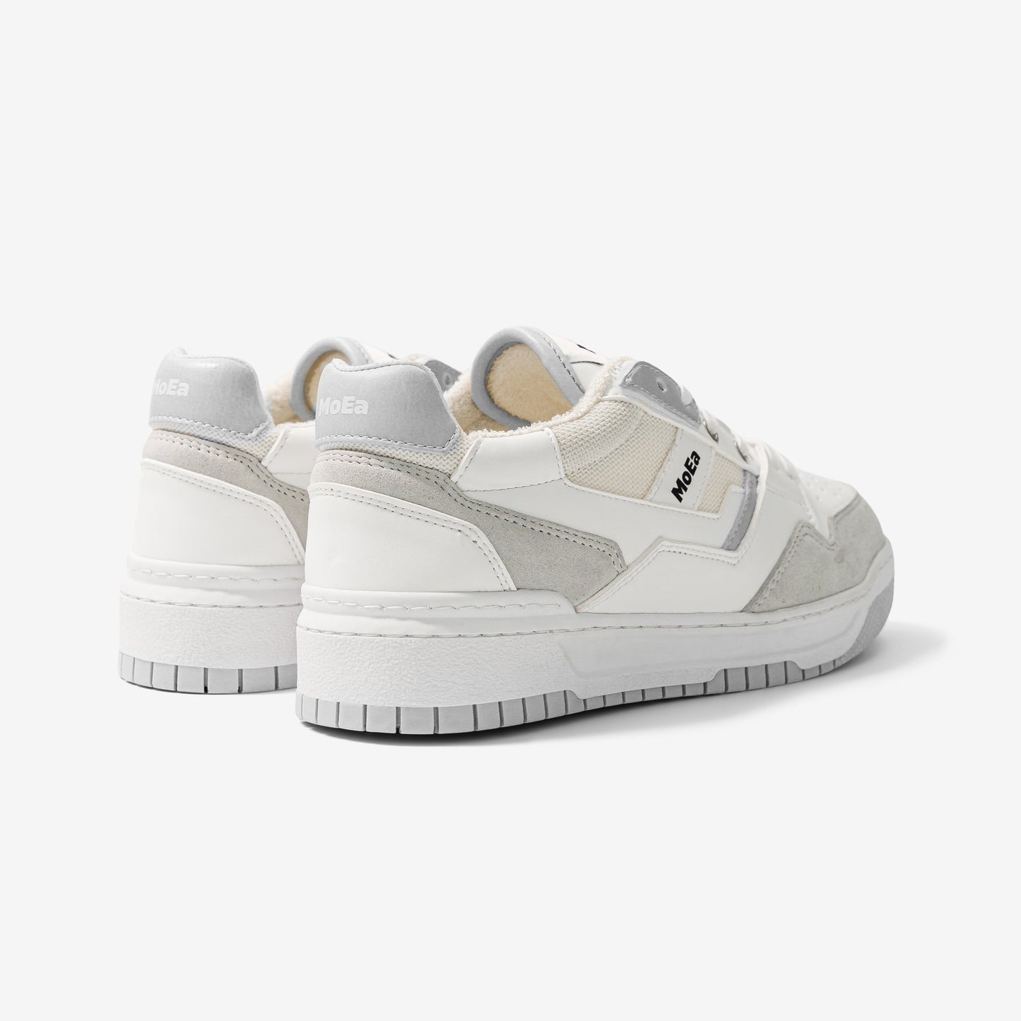 Baskets vegan en matière végétale | gris "gen2 corn white & grey"