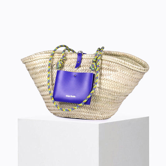 Panier en jute et cuir certifié| calanques - klein brésil