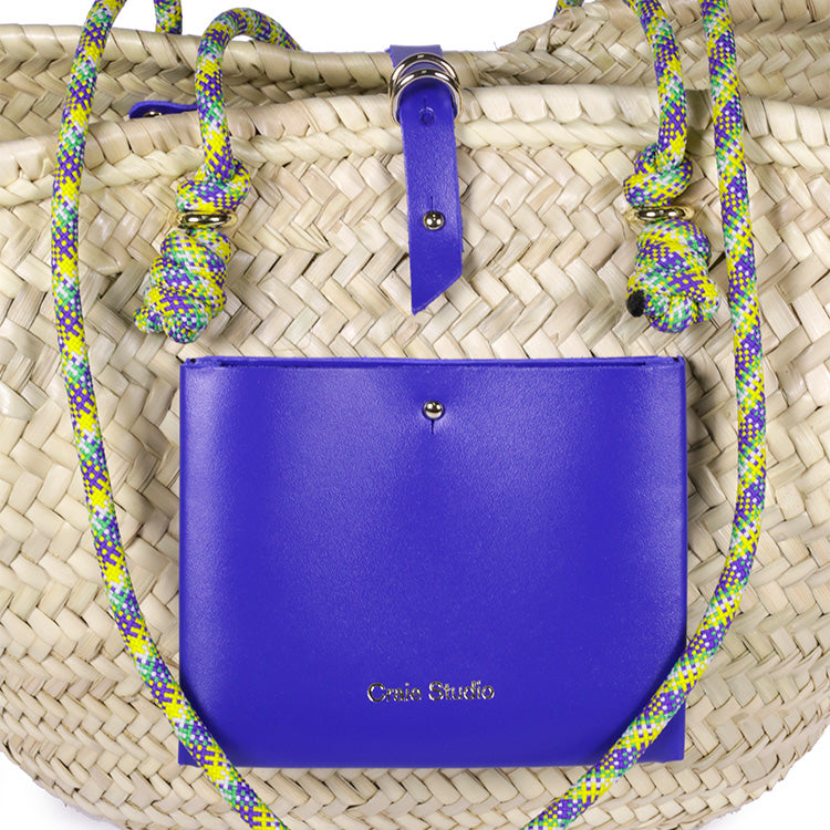Panier en jute et cuir certifié| calanques - klein brésil